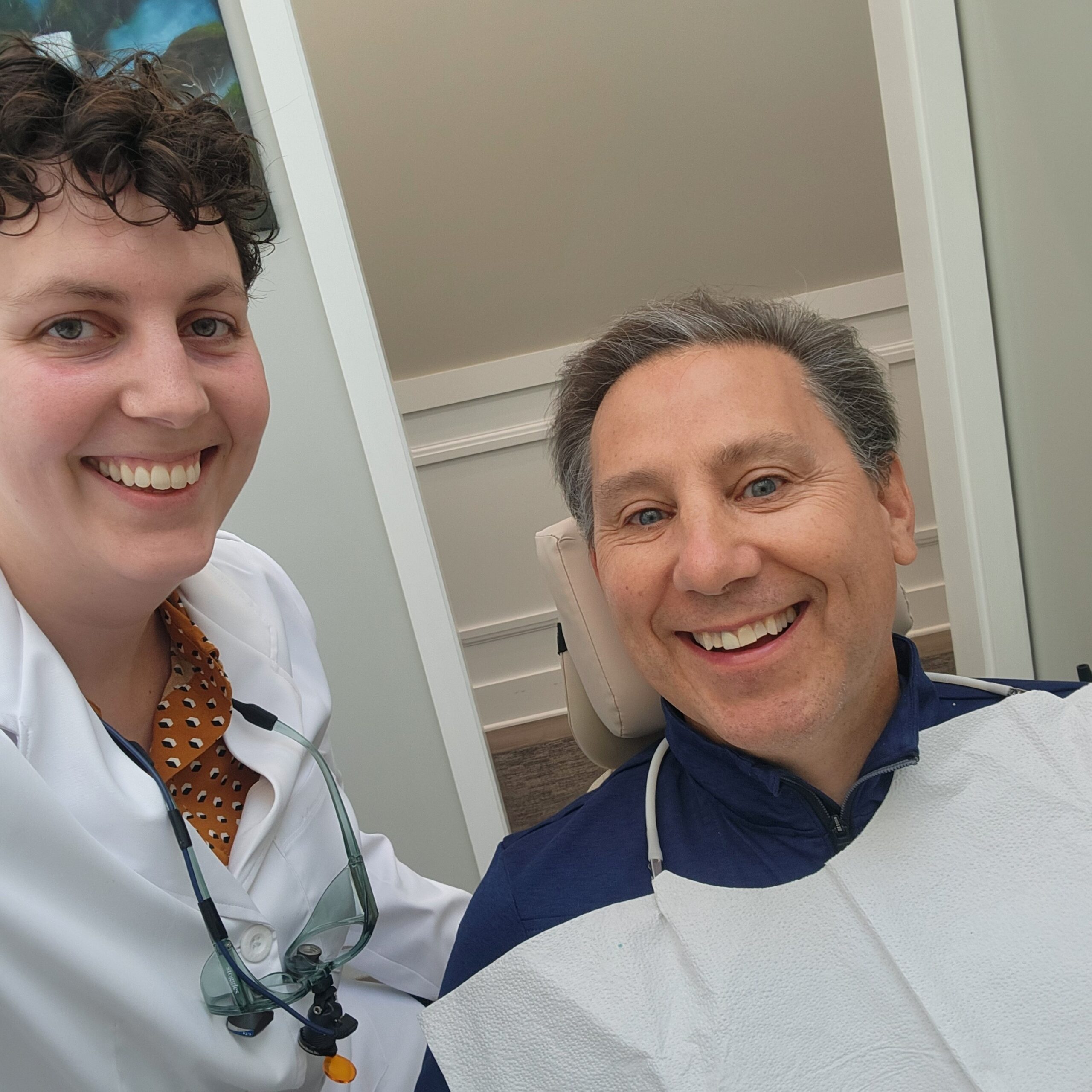 Summit Dental Group Emergency Dentist Dr Romano with happy patient