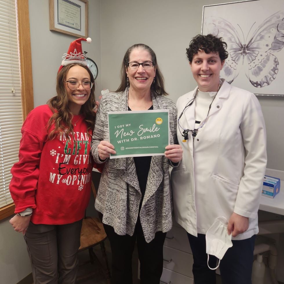 Summit Dental Group Summit Dental - Liverpool, NY Dentist Dr Romano with happy patient
